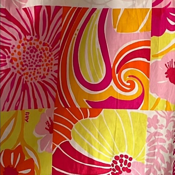 Lilly Pulitzer Palm Beach Rory Skort Multi Kings King Court Patch  SZ 8 Stretch - Picture 7 of 14